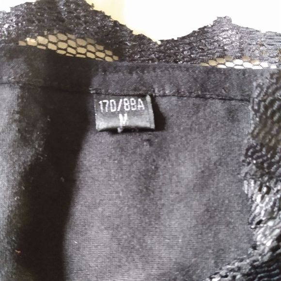 Women's Lace See Through Bodycon Mini Dress Black - Picture 7 of 12